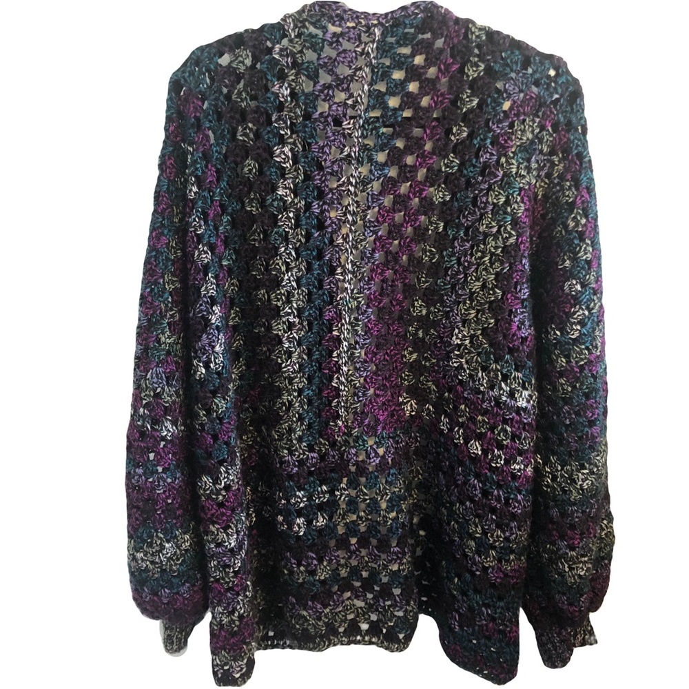 Multicolored crocheted cardigan - Picture 2 of 2